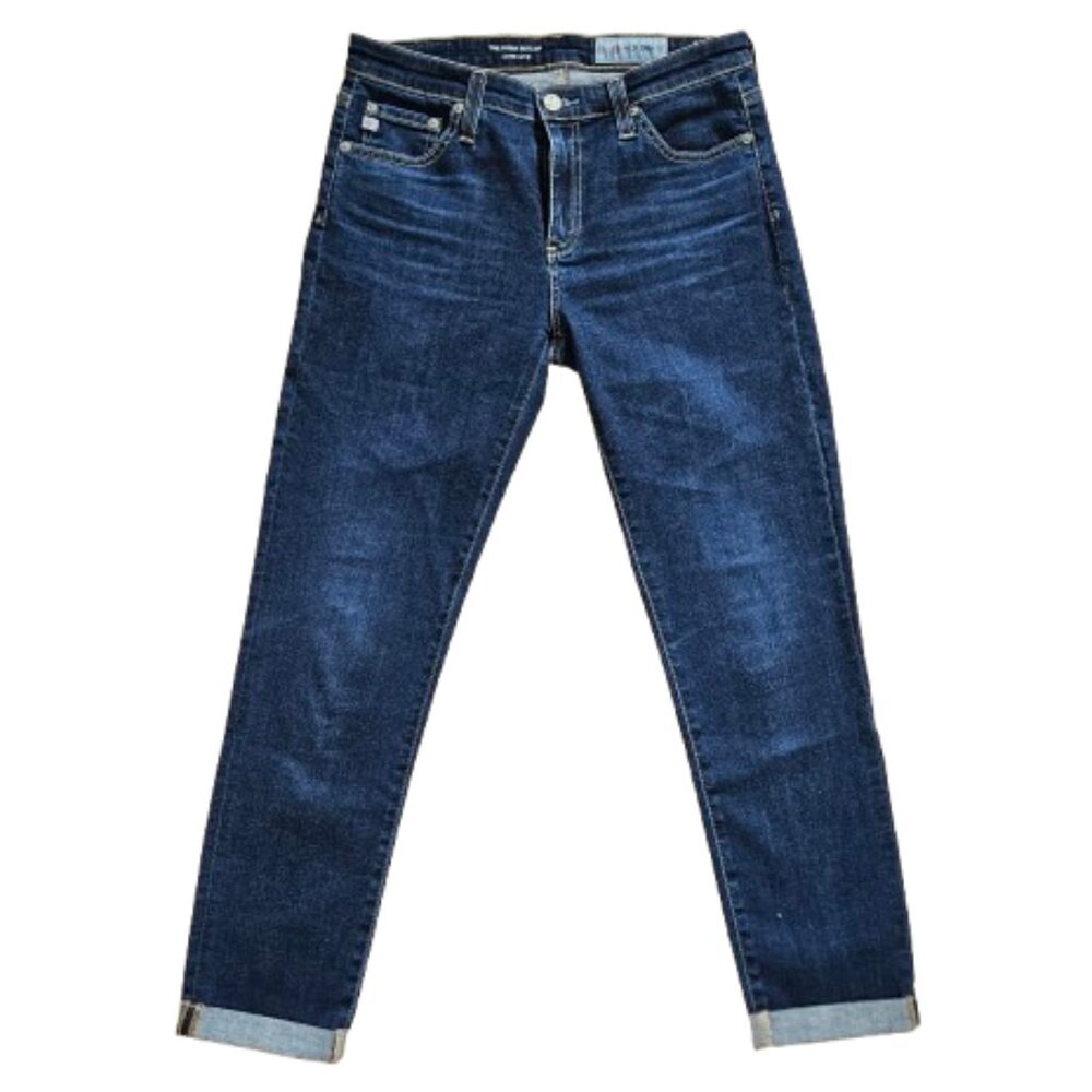 Like New! Ag "The Prima Roll-Up" Blue Denim Jeans